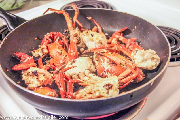 Bundaberg Mud Crab, in the fry pan